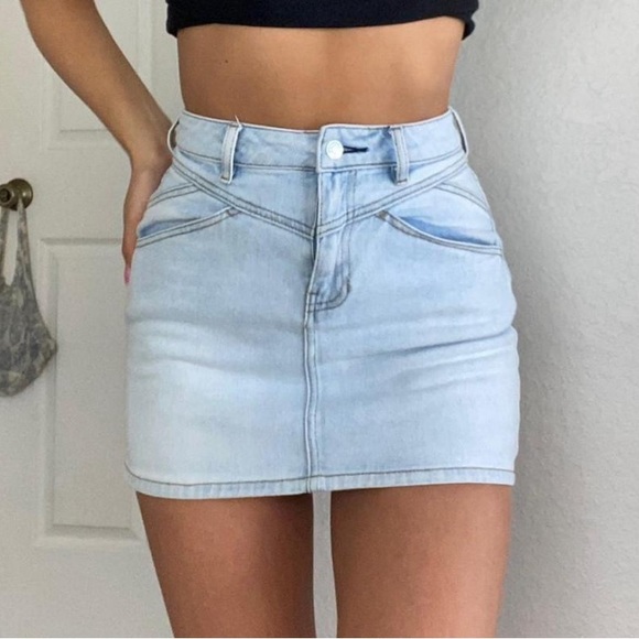 PacSun Jean light denim mini skirt - Picture 8 of 8